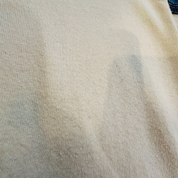 Aviator Nation Cream Zip-Up Sweater with Blue Stripes - Picture 8 of 16